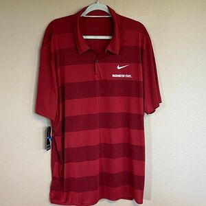 Nike Men's Striped WSU Polo Shirt